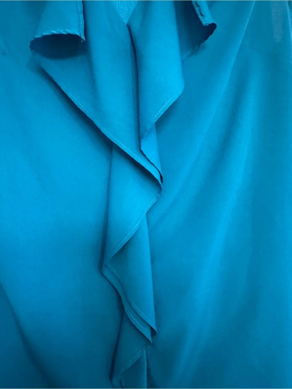 Banana Republic Teal Ruffle Sleeveless Camisole - Picture 5 of 6